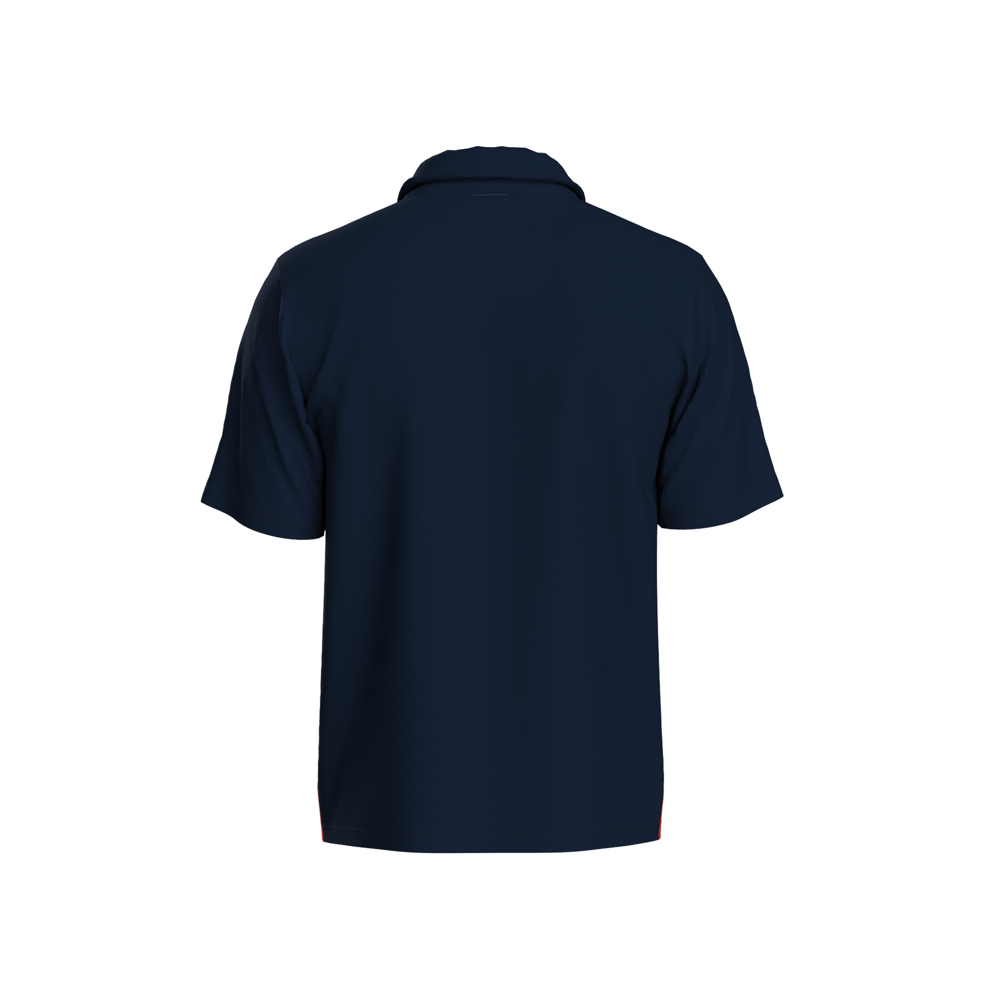 All Day Polo - Men's Color Block - Red & Navy