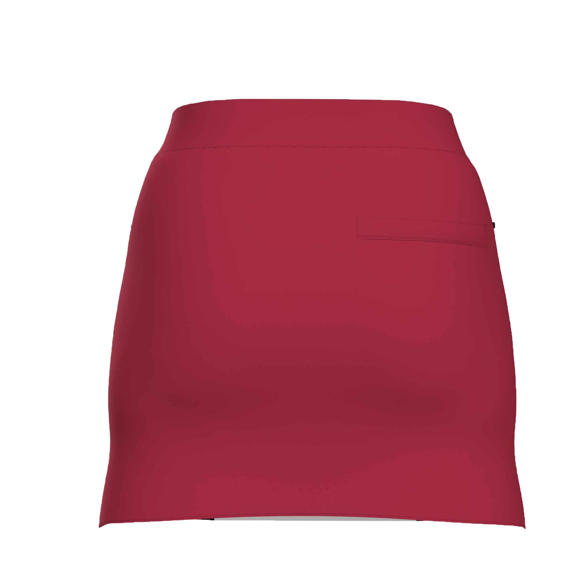 Maroon Color Block Skort