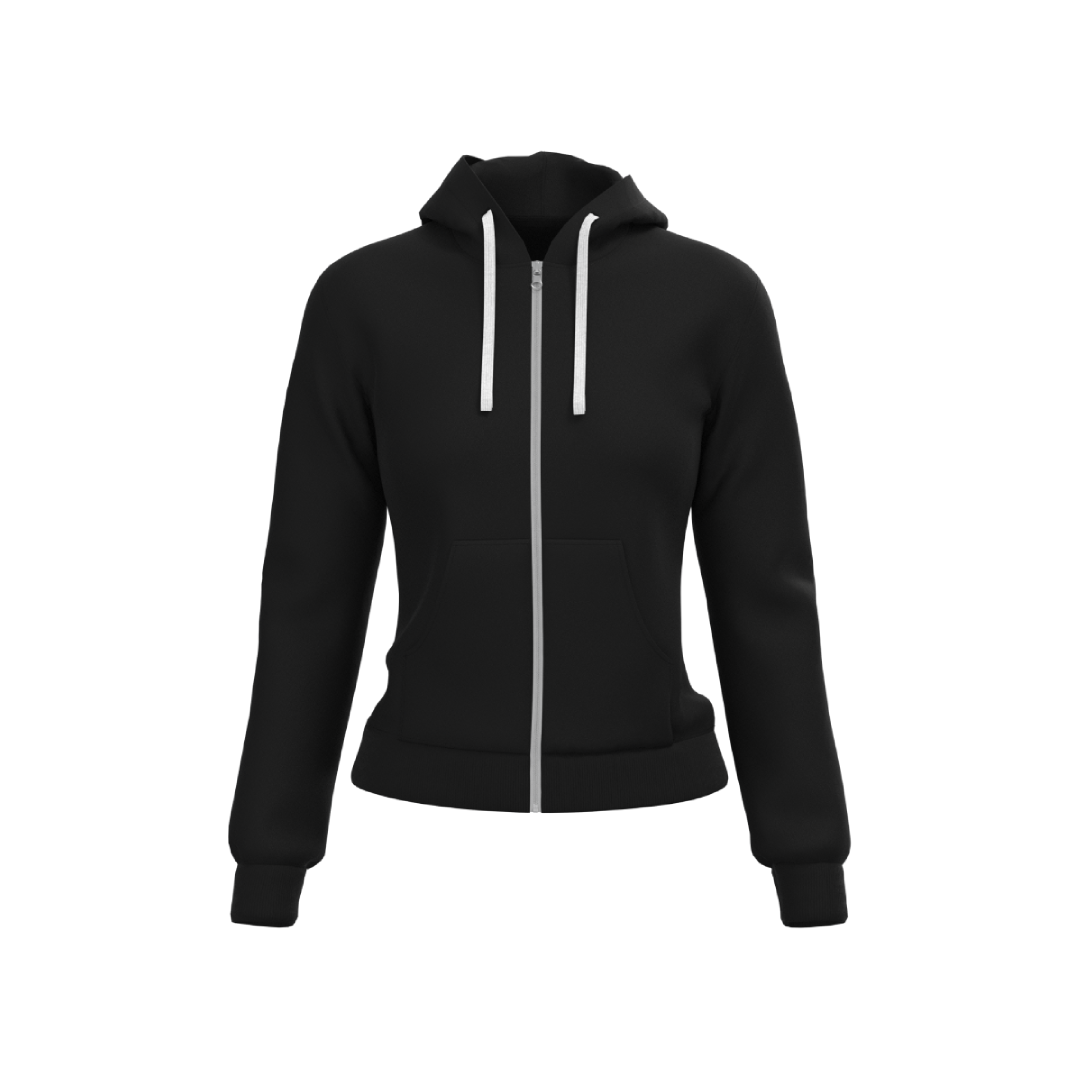 Re Contrast Zip up Hoodie