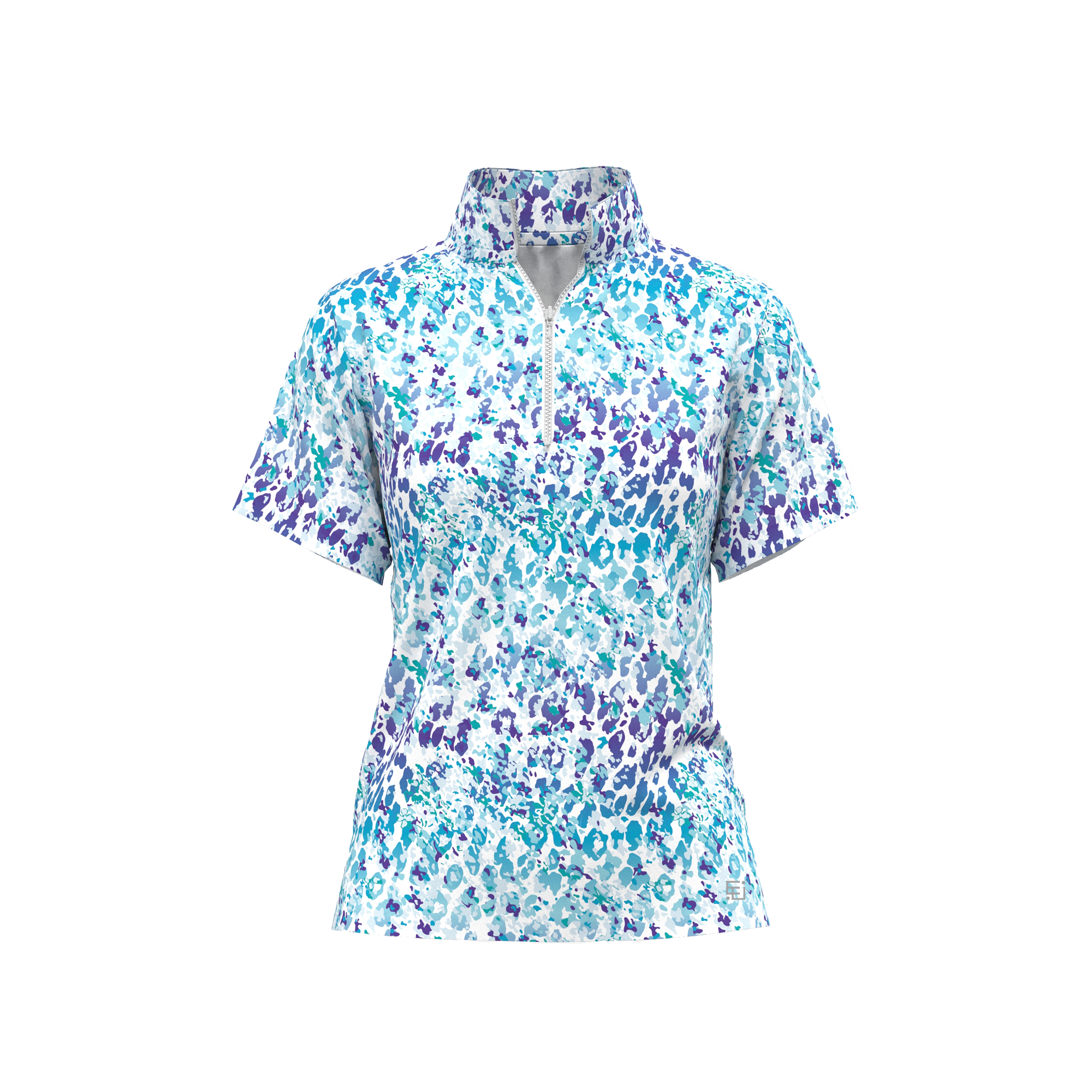Blue Leopard Polo