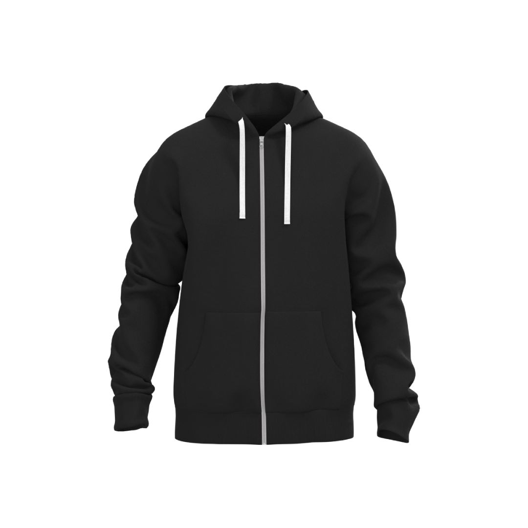 Re Contrast Zip up Hoodie